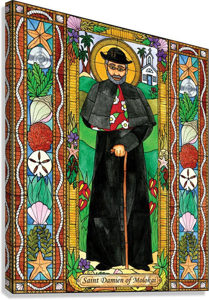 Canvas Print - St. Damien of Molokai by Brenda Nippert - Trinity Stores
