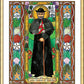 Wall Frame Gold, Matted - St. Damien of Molokai by B. Nippert