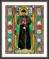 Wall Frame Espresso - St. Damien of Molokai by B. Nippert