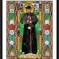 Wall Frame Black, Matted - St. Damien of Molokai by B. Nippert