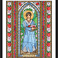 Wall Frame Black, Matted - St. Dorothy by B. Nippert