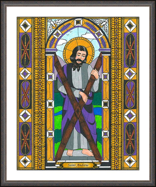 Wall Frame Espresso, Matted - St. Andrew by B. Nippert