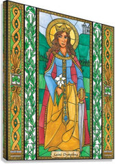 Canvas Print - St. Dymphna by B. Nippert