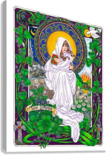 Canvas Print - St. Dymphna by Brenda Nippert - Trinity Stores