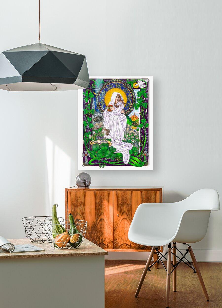 Metal Print - St. Dymphna by Brenda Nippert - Trinity Stores