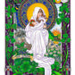 Wall Frame Black, Matted - St. Dymphna by Brenda Nippert - Trinity Stores