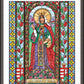 Wall Frame Espresso, Matted - St. Elizabeth of Hungary by Brenda Nippert - Trinity Stores