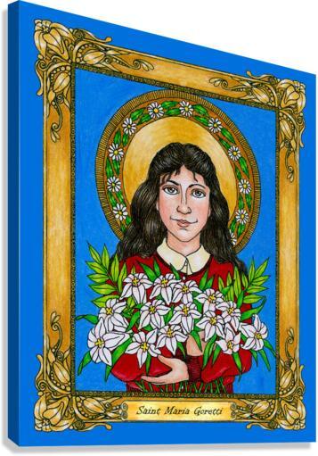 Canvas Print - St. Maria Goretti  by Brenda Nippert - Trinity Stores