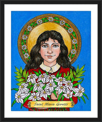 Wall Frame Black - St. Maria Goretti  by B. Nippert