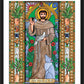 Wall Frame Black, Matted - St. Francis of Assisi by B. Nippert