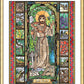 Wall Frame Gold, Matted - St. Francis - Patron of Exotic Animals by Brenda Nippert - Trinity Stores