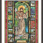 Wall Frame Espresso, Matted - St. Francis - Patron of Exotic Animals by Brenda Nippert - Trinity Stores