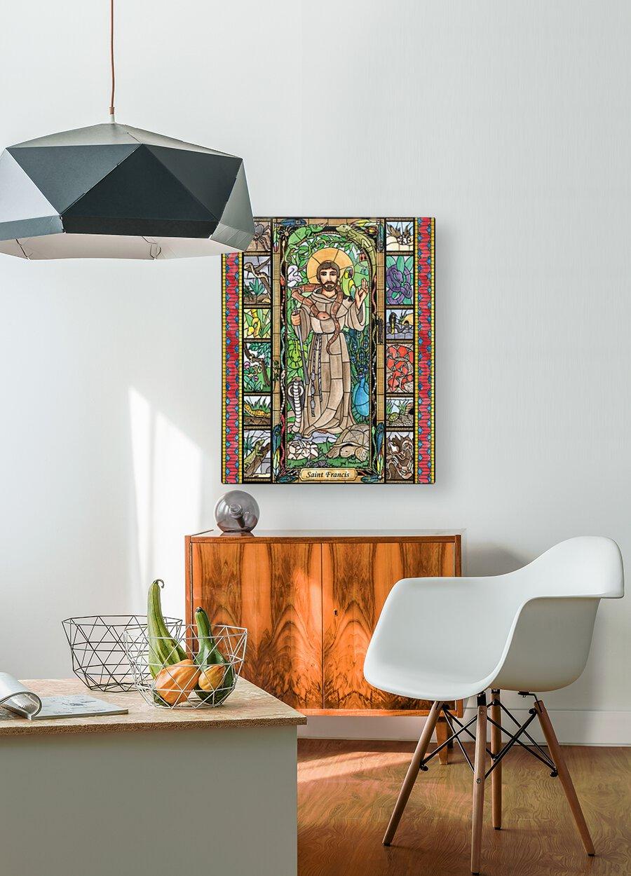 Acrylic Print - St. Francis - Patron of Exotic Animals by Brenda Nippert - Trinity Stores