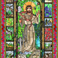 Wall Frame Espresso, Matted - St. Francis - Patron of Exotic Animals by Brenda Nippert - Trinity Stores