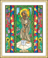 Wall Frame Gold - St. Fiacre by B. Nippert