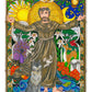 Wall Frame Gold, Matted - St. Francis of Assisi by Brenda Nippert - Trinity Stores