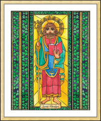 Wall Frame Gold - St. Finnian by B. Nippert