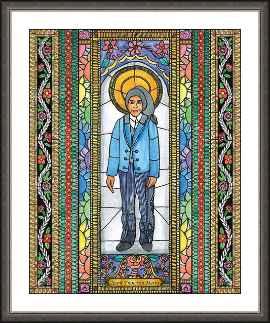 Wall Frame Espresso, Matted - St. Francisco Marto by B. Nippert