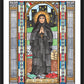 Wall Frame Black, Matted - St. Frances Xavier Cabrini by Brenda Nippert - Trinity Stores