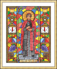 Wall Frame Gold - Ven. Fulton Sheen by B. Nippert