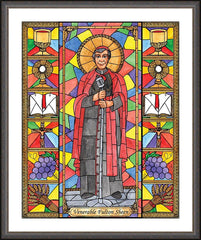 Wall Frame Espresso - Ven. Fulton Sheen by B. Nippert