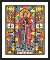 Wall Frame Black - Ven. Fulton Sheen by B. Nippert