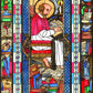 Wall Frame Gold, Matted - St. Francis de Sales by B. Nippert