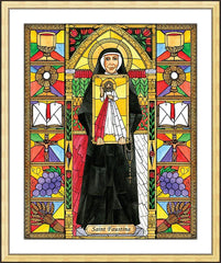 Wall Frame Gold - St. Faustina by B. Nippert