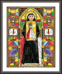 Wall Frame Espresso - St. Faustina by B. Nippert