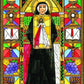 Wall Frame Black, Matted - St. Faustina by B. Nippert