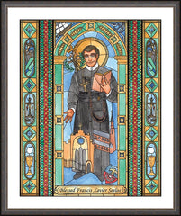 Wall Frame Espresso - Bl. Francis Xavier Seelos by B. Nippert
