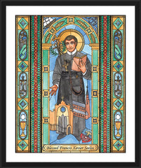 Wall Frame Black - Bl. Francis Xavier Seelos by B. Nippert