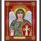 Wall Frame Espresso, Matted - St. Michael Archangel by Brenda Nippert - Trinity Stores