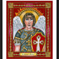 Wall Frame Black, Matted - St. Michael Archangel by Brenda Nippert - Trinity Stores