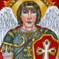 Wall Frame Gold, Matted - St. Michael Archangel by B. Nippert