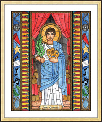Wall Frame Gold - St. Genesius by B. Nippert