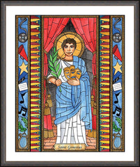 Wall Frame Espresso - St. Genesius by B. Nippert