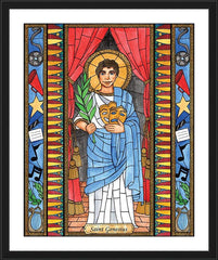 Wall Frame Black - St. Genesius by B. Nippert