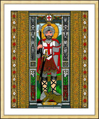 Wall Frame Gold - St. George of Lydda by B. Nippert