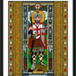 Wall Frame Black, Matted - St. George of Lydda by Brenda Nippert - Trinity Stores