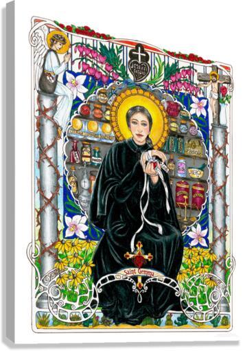 Canvas Print - St. Gemma Galgani by Brenda Nippert - Trinity Stores