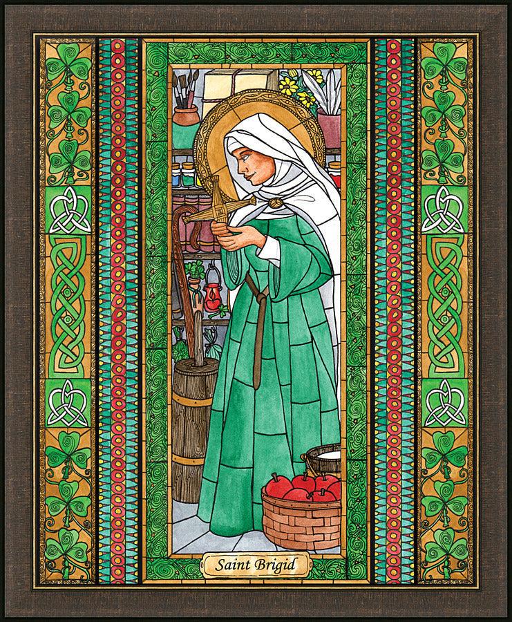 Wall Frame Espresso - St. Brigid by Brenda Nippert - Trinity Stores