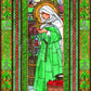 Wall Frame Espresso, Matted - St. Brigid by Brenda Nippert - Trinity Stores