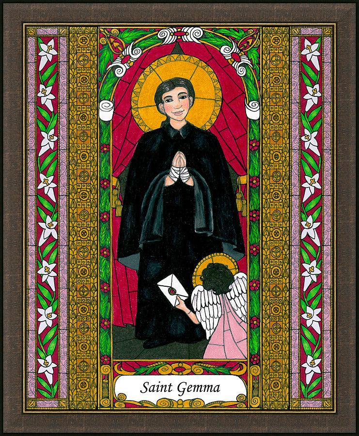 Wall Frame Espresso - St. Gemma by Brenda Nippert - Trinity Stores