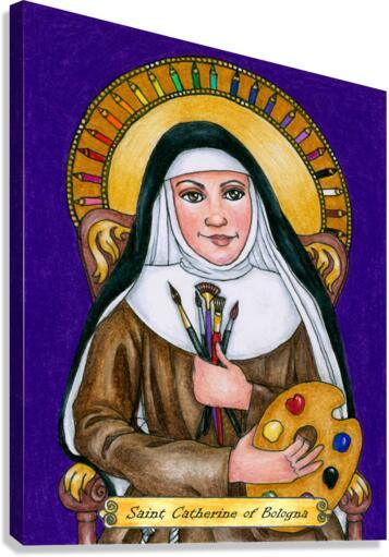 Canvas Print - St. Catherine of Bologna by B. Nippert