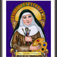 Wall Frame Espresso, Matted - St. Catherine of Bologna by Brenda Nippert - Trinity Stores