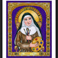 Wall Frame Black, Matted - St. Catherine of Bologna by Brenda Nippert - Trinity Stores