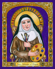 Metal Print - St. Catherine of Bologna by B. Nippert