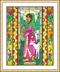 Wall Frame Gold - St. Gobnait by B. Nippert