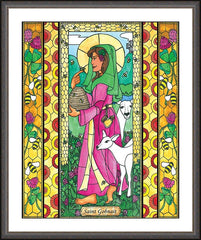 Wall Frame Espresso - St. Gobnait by B. Nippert